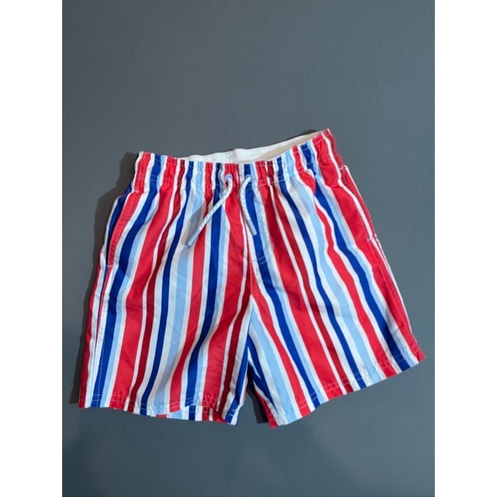 Toddler boys cat and jack swim trunks size 8 primary colored striped - Picture 2 of 9